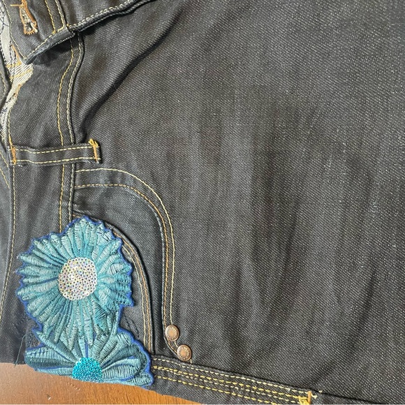 Desigual Embroidered Jeans with Vintage Wash - Picture 5 of 10